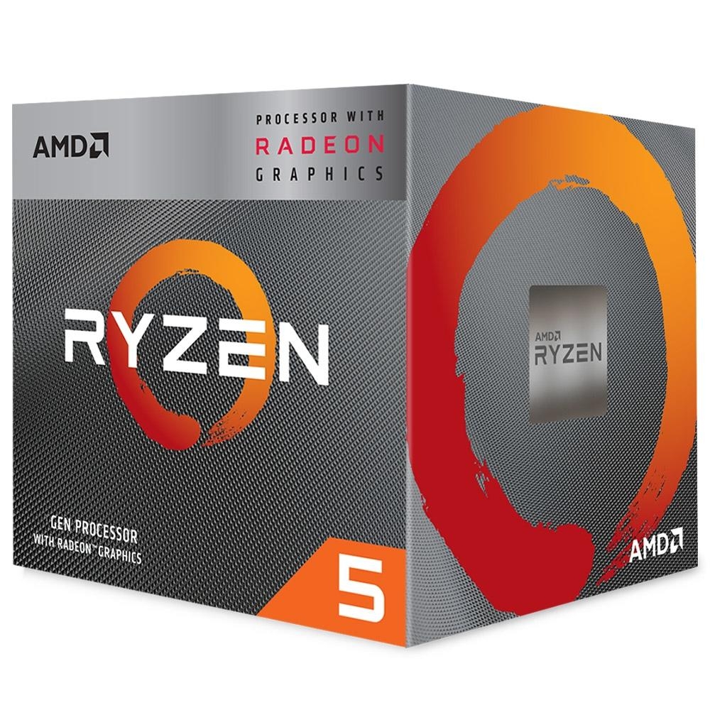 Processador Amd Ryzen 5 3400g, Cache 4mb, 3.7ghz (4.2ghz Max Turbo), Am4 - Yd3400c5fhbox